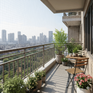 Invisible grill pune balcony