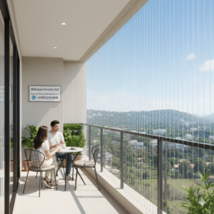 Invisible grill pune bird Netting services in pune